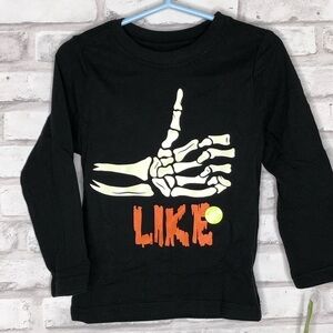 Crazy 8 skeleton like long sleeve top, NWT 2T